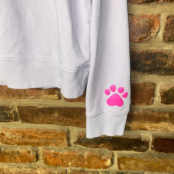 Wildfox Lilac Lavender Purple Pink Dogs Love Me Graphic Sweatshirt Size Small - Picture 5 of 9